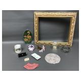 Vintage Frame, Chanel 5 Bottle & Treasures