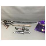 Cosplay Faux Sword, Magic Wand, Luvme Hair &