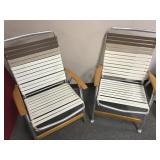 Vintage Telescope Folding Lawn Chairs