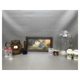 Lusterware Vintage Teapot, Mini Americana Pitcher&