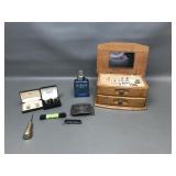 Wooden Jewelry Box W Cuff Links, Men's Jewelry