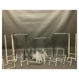 Vintage Acrylic & Metal Display & Frame Stands