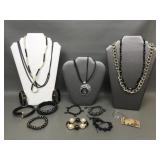 1980's Does Art Deco Retro Costume Jewelry