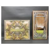 Stunning Handpainted & Etched Wooden Wall Plaques