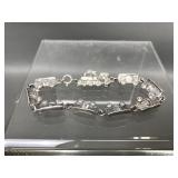 Vintage Sterling Silver Train Bracelet