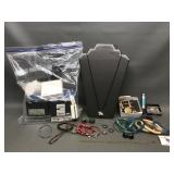 Vtg Costume Jewelry Boxes, Jewelry Pieces & More