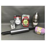 Kitchen Aid Rolling Pin, Cocktail Shaker & Home
