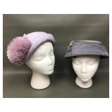 Vintage Lilac Fancy Ladies Church Hats