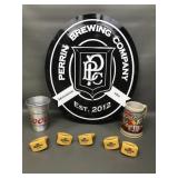 Perrin Brewing Company Metal Sign, St Patricks Bud