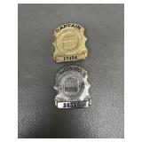 Vintage Burns International Security Badges