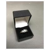 Sterling Silver Ring W Mystic Crystal Gemstones