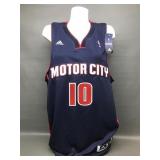 Autographed Monroe Detroit Pistons Jersey