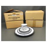 New 5 Complete 5pc Moonstone Nikko Fine China Sets