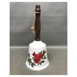 Red Cardinal Collectible Porcelain Bell, Lefton Co