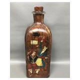 Vtg Leather Decanter