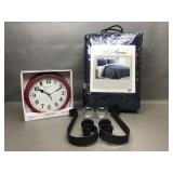 Bella Russo Queen Coverlet Set, Clock & Scones