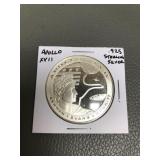 Apollo Xvii Sterling Silver Coin