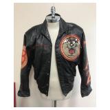 Vtg Maziar Leather Gallery Tazmanian Devil Jacket