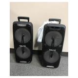 Tzumi Sonic Bass Led Jobsite Speakers