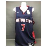 Autographed Jennings Detroit Pistons Jersey Size M