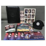 Vtg Detroit Pistons Hat, Tickets, Binder & More