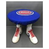 Folk Art Detroit Pistons Foot Rest
