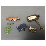 Vintage Military Sweetheart Brooches & Locket