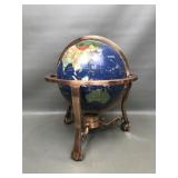 World Globe With Copper Stand