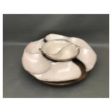 California Originals Mcm Pottery Divided Platter