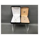 Sweet Sterling Silver Shamrock & Heart Necklaces