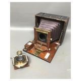 Antique Kodak Pony Premo.red Bellows & Cherry Wood
