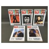 Vtg Rare Holographic Tv Guide Books