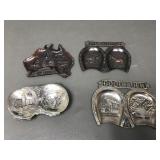 Vintage Made In Japan Metal Souvenir Ashtrays