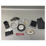 Hand Cuffs, Pistol Lighter, Holster, Pocket Tools