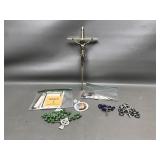 Vintage Rosaries, Crucifix, Religious Charms &