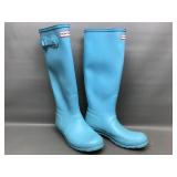 Hunter Womens Tall Rain Boots Matte Blue