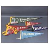 Vtg Nyc Landmark Felt Pennant & More!