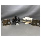 Vtg Handmade Bullhorn Sailboats & More!