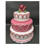 Decorative Ceramic Cookie Jar, Valentines Day