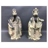 Vintage Chinese Heavy Resin Carved Figurines