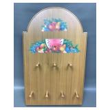 Decorative Fruit Wooden Key Holder/ Wall Rack