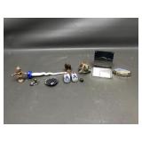 Plaid Burberry Compact, Vtg Lipstick Mirror & More