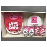 Love In The Air Baby Beanies, Bibs & Booties