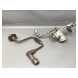 Antique Drill & Meat Grinder