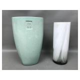 Ceramic And Glass Decorative Vase Set