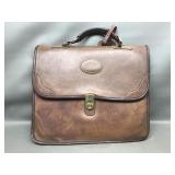 Preowned Orvis Leather Saddlebag Briefcase