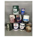 Vtg Motor Oil Cans