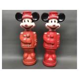 Vtg Walt Disney Mickey Mouse Soaky Bottles