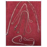 Sterling Silver Necklace Chains