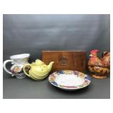 Fitz And Floyd Style Ceramic Pitcher & More!